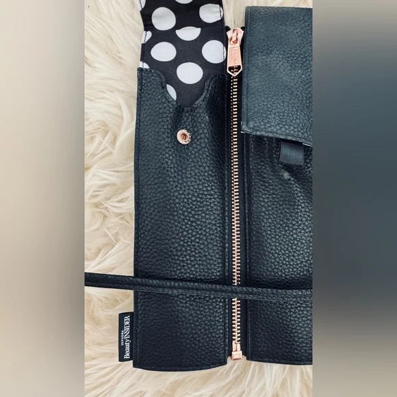SEPHORA Beauty Insider Make Up Brush Roll Up Zipper Case - Picture 2 of 5